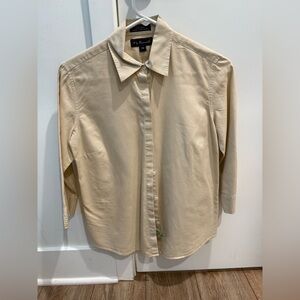 Faconnable Beige Checkered Shirt